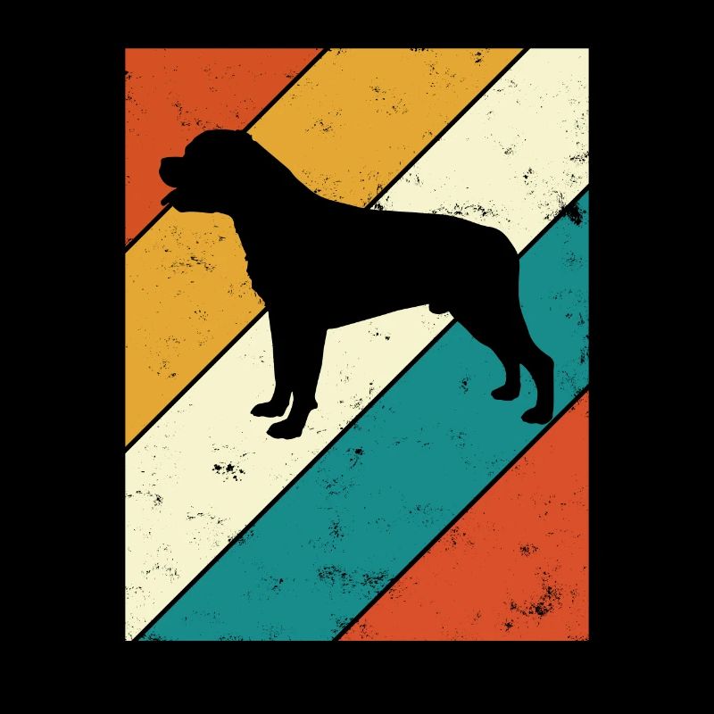 Rottweiler dog lover Retro vintage Gift idea