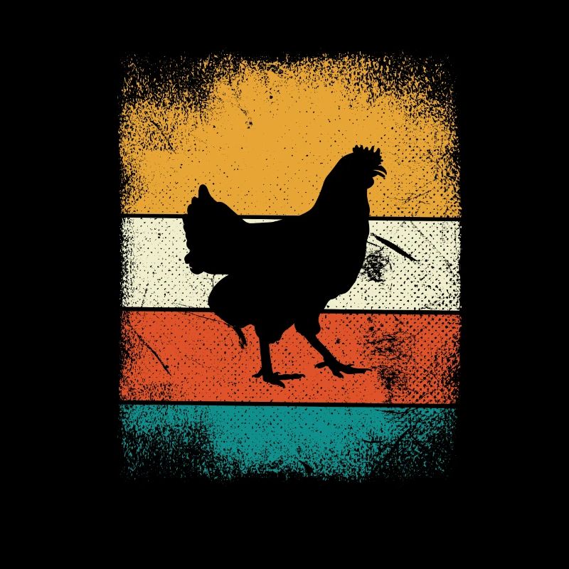 Chicken Farmer lover Retro vintage Gift idea
