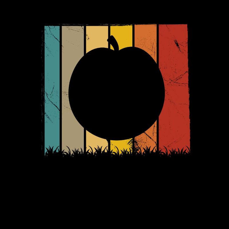 Apricot Fruit Lover Retro Veggie Diet Gift idea