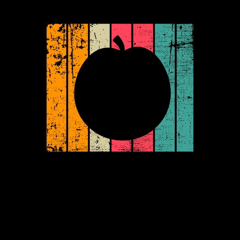 Apricot Fruit Lover Retro Veggie Diet Gift idea