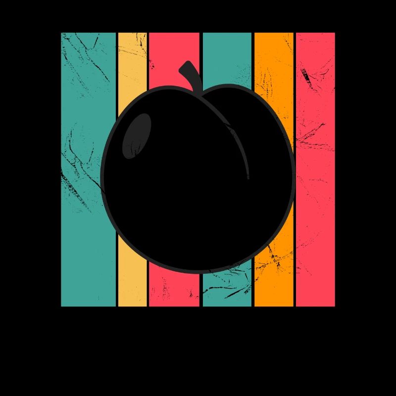 Apricot Fruit Lover Retro Veggie Diet Gift idea