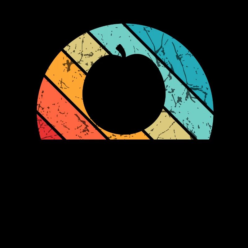 Apricot Fruit Lover Retro Veggie Diet Gift idea