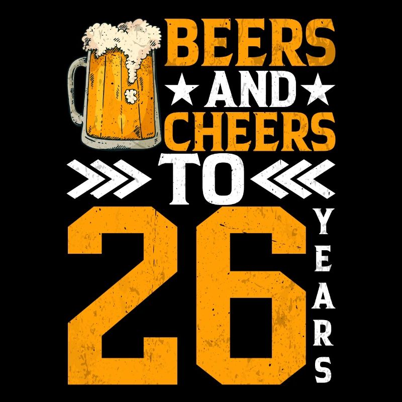 Acclamations et bière à 26 ans Chope de bière mousseuse