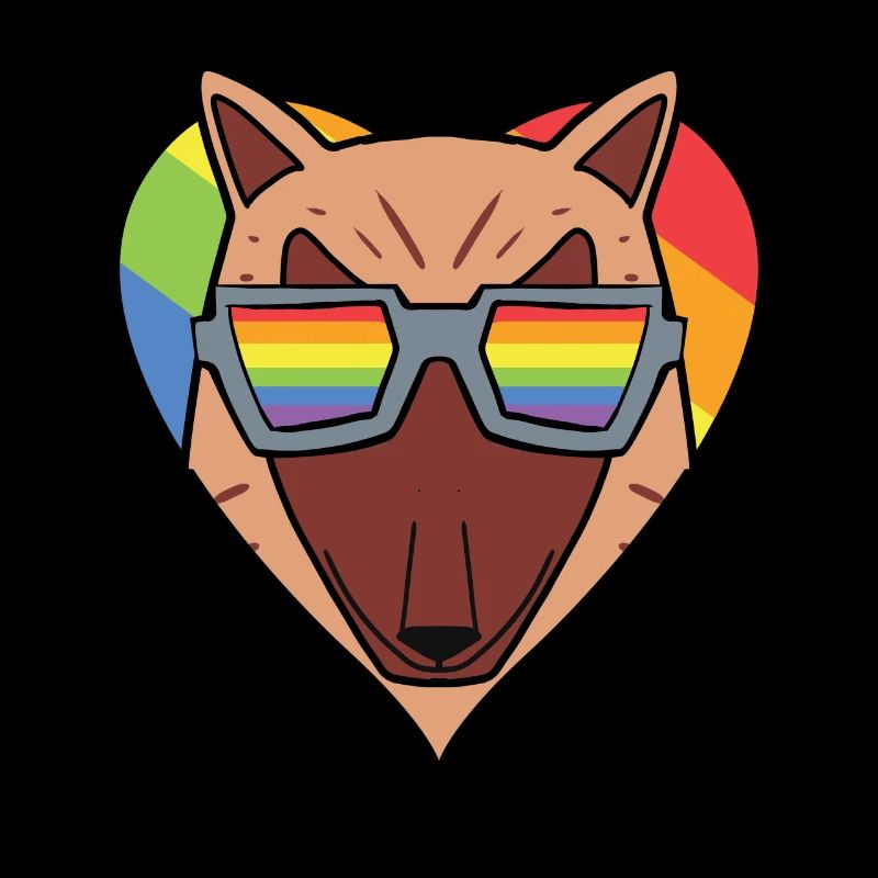 Chien LGBT Arc-en-ciel