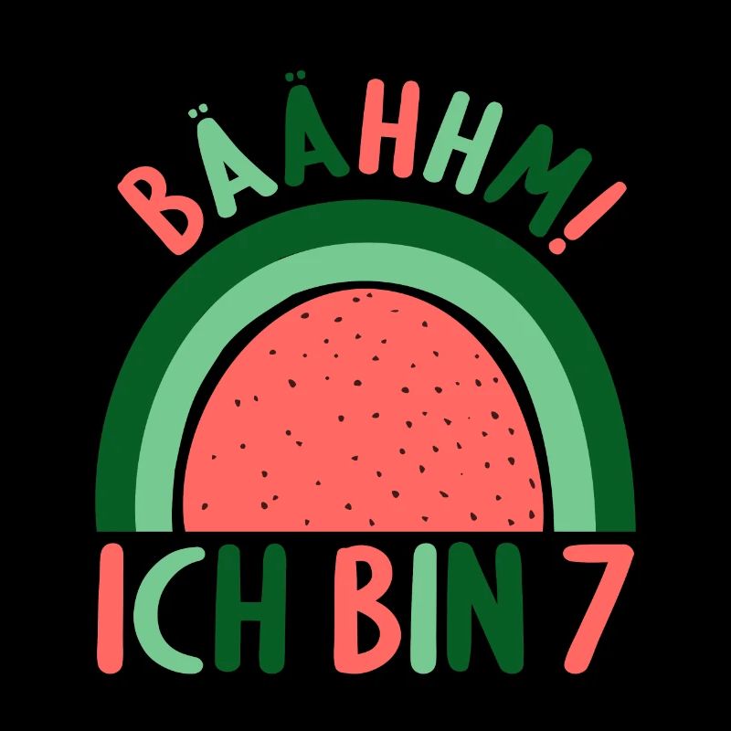 7 Jahre Rainbow Regenbogen 7. Geburtstag