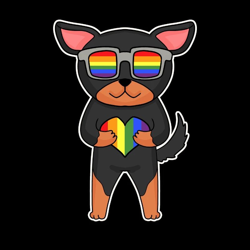 LGBT Hund Lancashire Heeler Regenbogen
