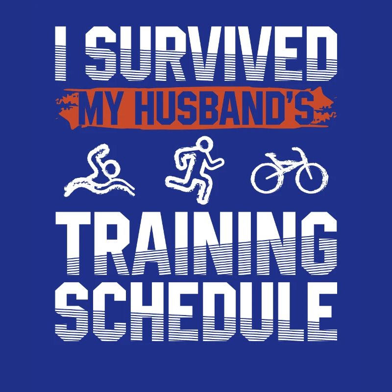 Überlebtes Training Des Ehemannes Triathlon