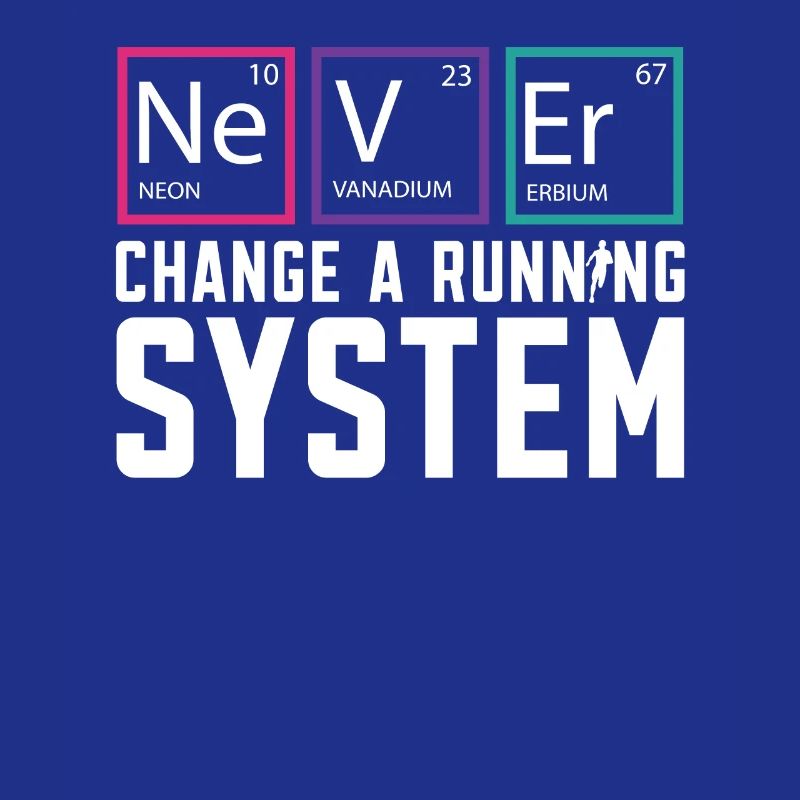 Ne changez jamais un marathon de coureur de système de course