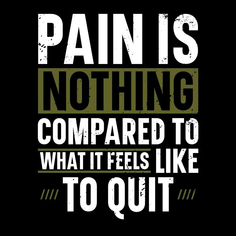 Pain is nothing runner marathon clothing