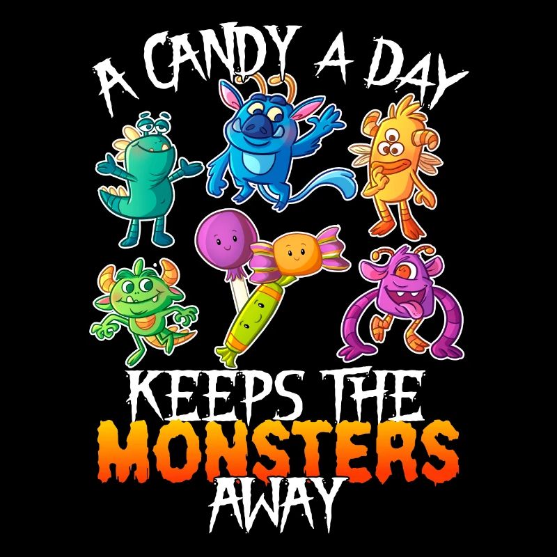 One Candy Per Day Keeps The Montser Far Halloween