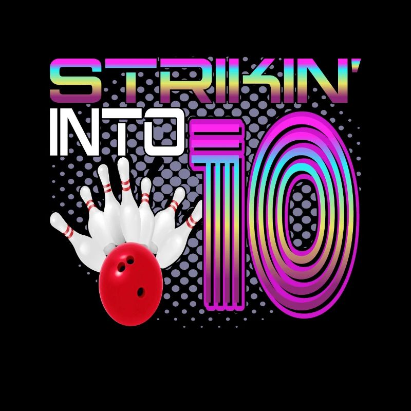 Striking Into 10 Bowling Bowler Celebration pour le 10.