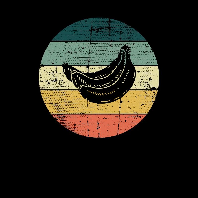 Banana Vegan Lover Retro Veggie Fruit Gift idea