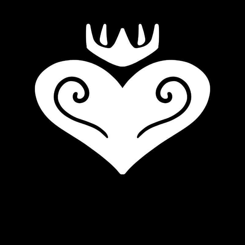 Heart Crown White