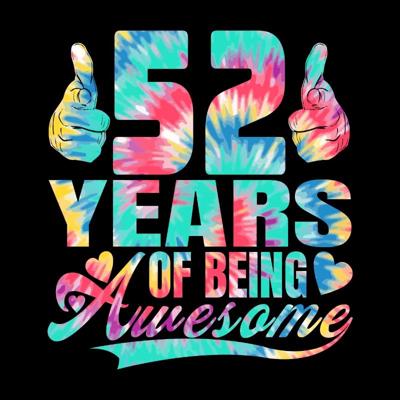 52e anniversaire ou anniversaire 52 ans d’existence