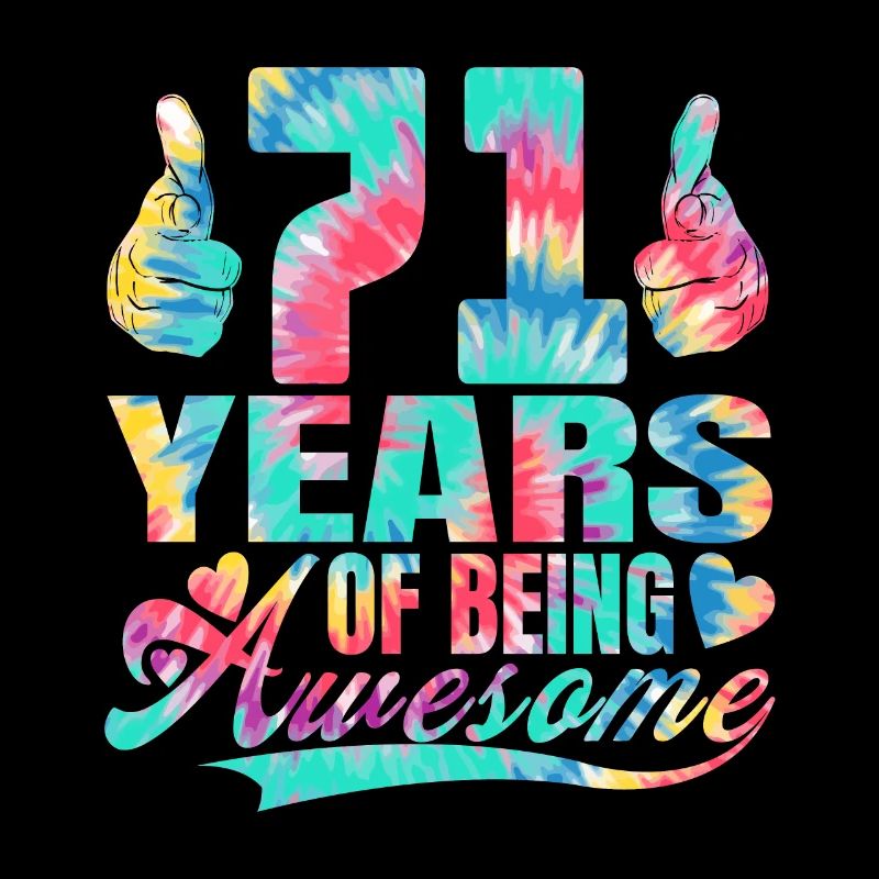 71e anniversaire ou anniversaire 71 ans d’existence
