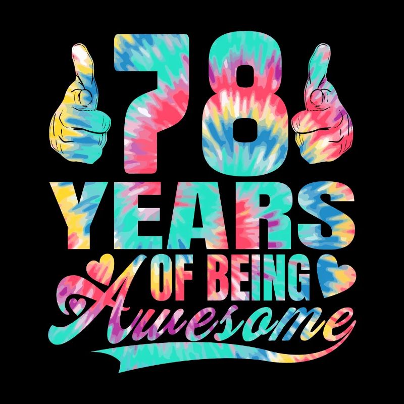 78e anniversaire ou anniversaire 78 ans d’existence