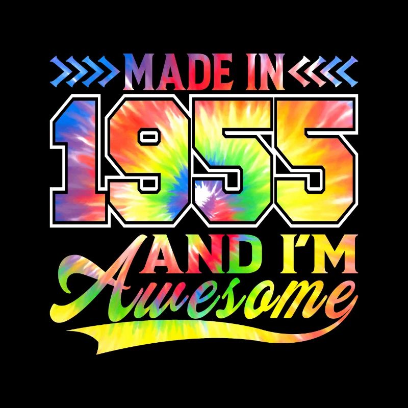 Made In 1955 Und Ich Bin Awesome Color Spectrum