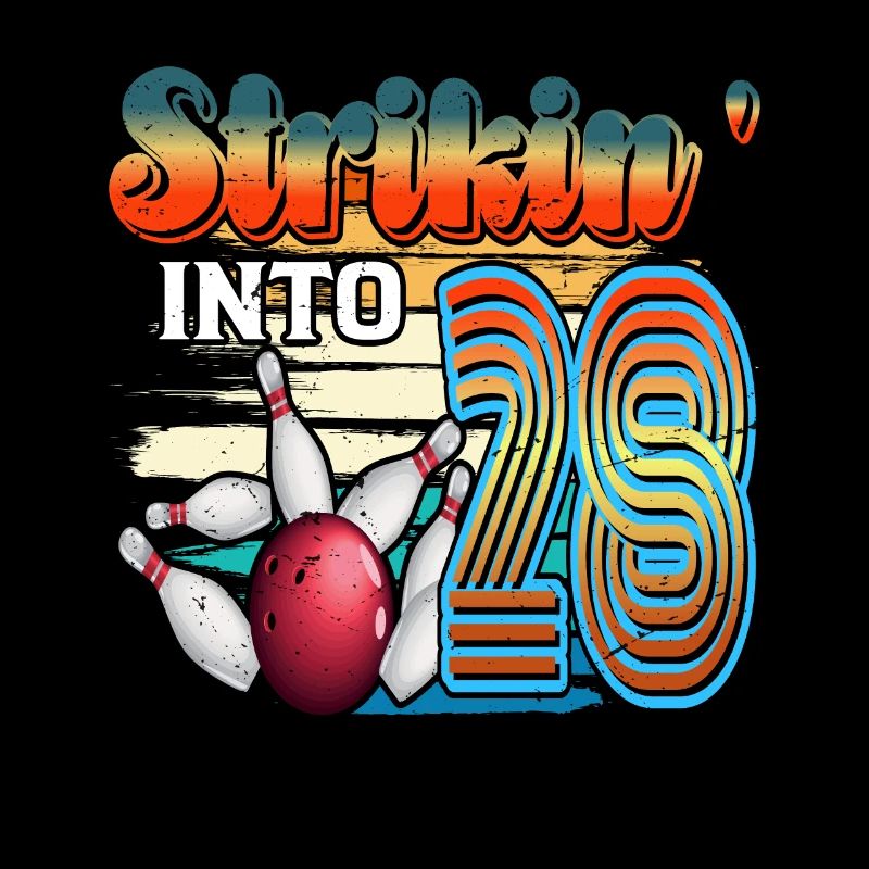 Célébration du Bowling Bowler Strikin' Into 28 pour le 28e anniversaire du Bowling Bowler