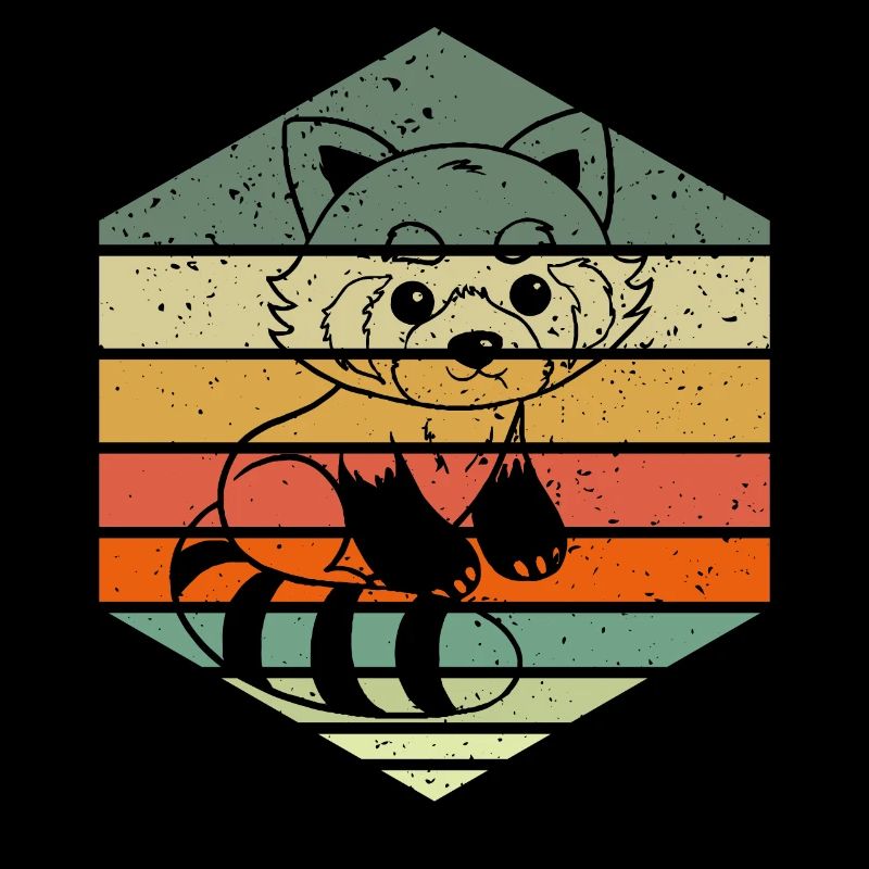 Chat Ours Petit Panda Rétro