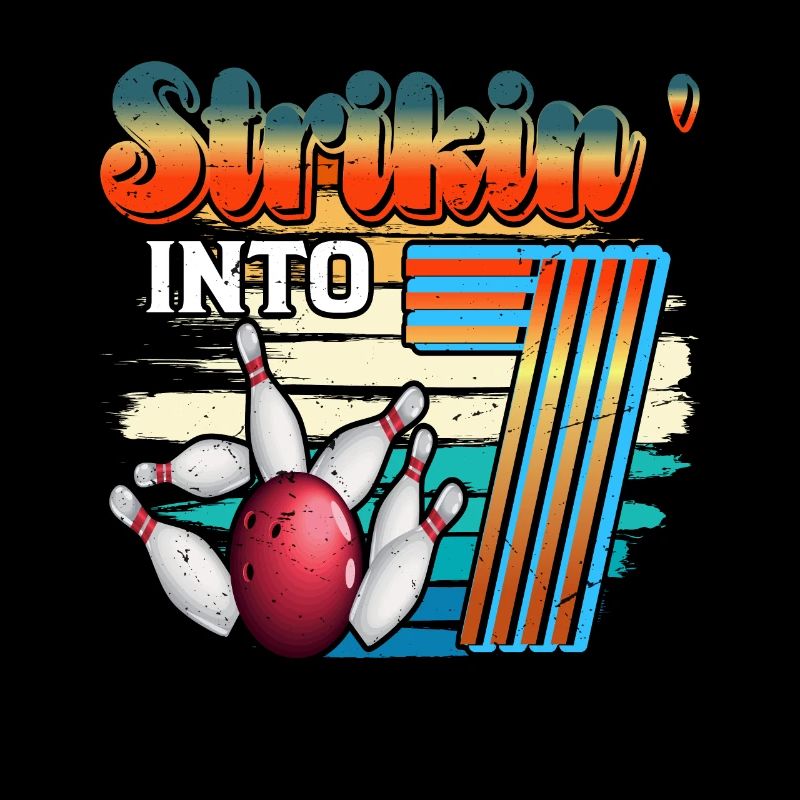 Strikin' Into 7 Bowling Bowler Celebration pour le 7.