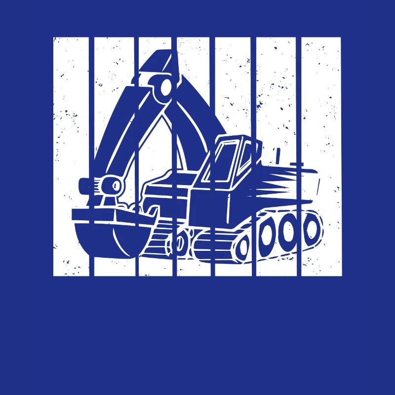 Baggerfahrer Geschenk Retro Sunset