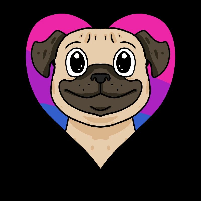 Bisexuell Mops Hund Geschenk