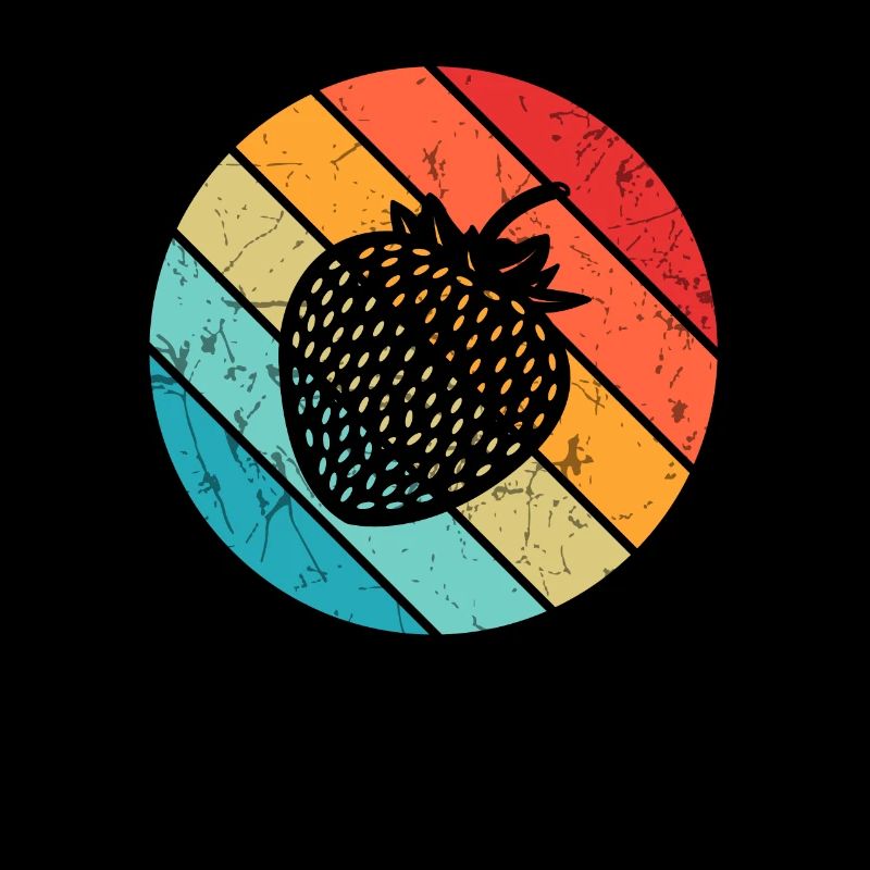 Strawberry Fruit Lover Retro Healthy Gift idea