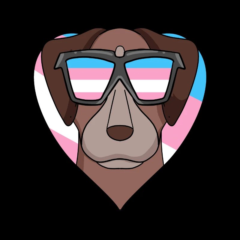 Transgender Transsexual Pointer Dog Gift