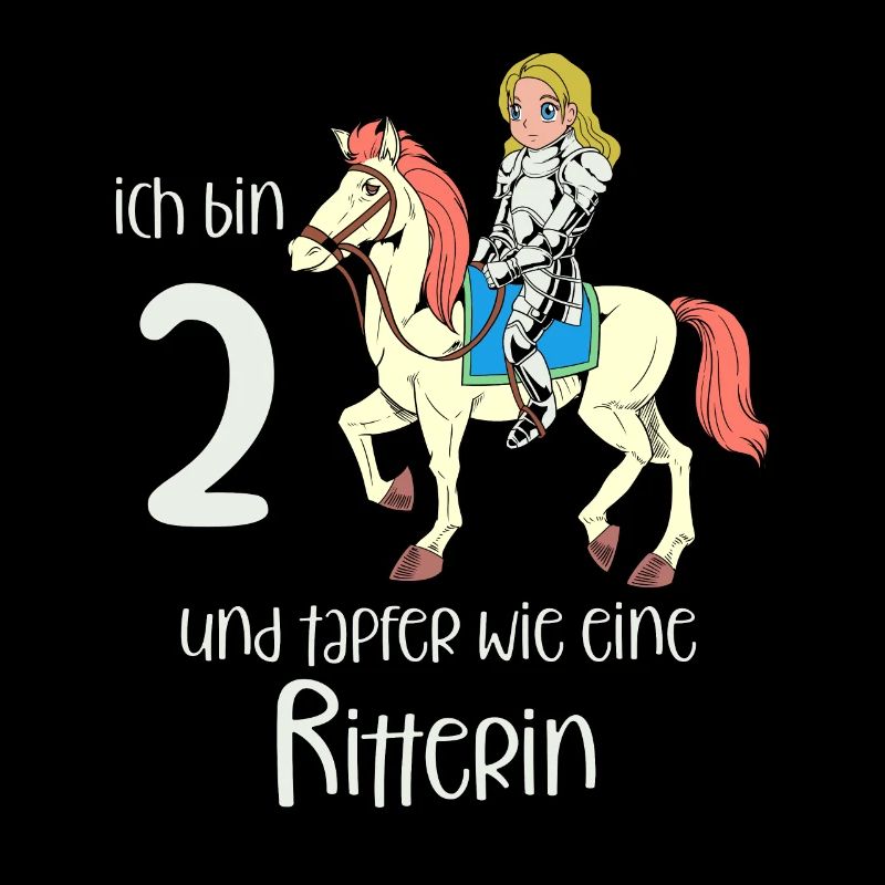 Geburtstagsshirt Ritterin - 2 Geburtstag Mädchen