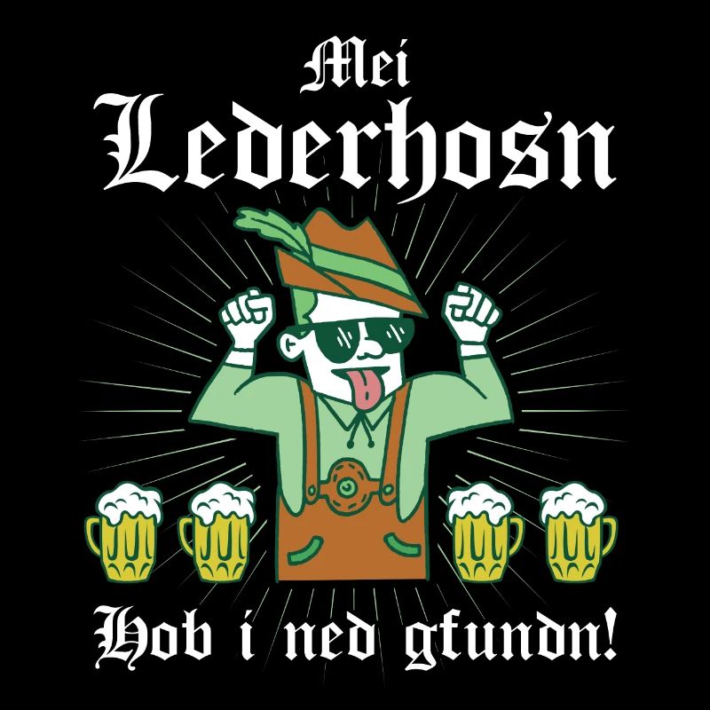 Mei Lederhosn hob i ned gfundn