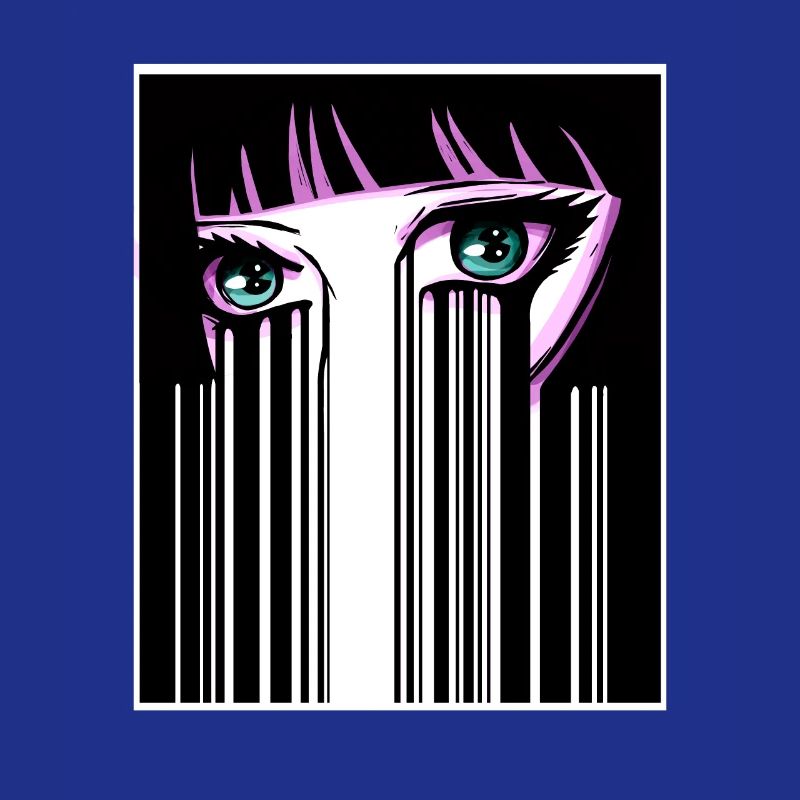 Anime Augen Japan Strichcode