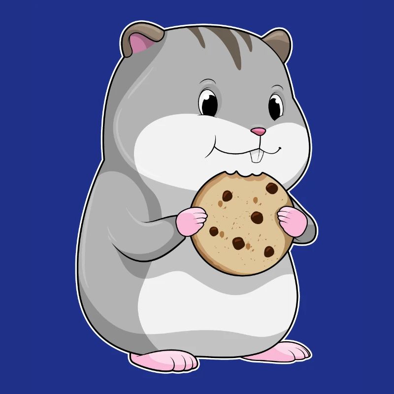 Hamster avec biscuit