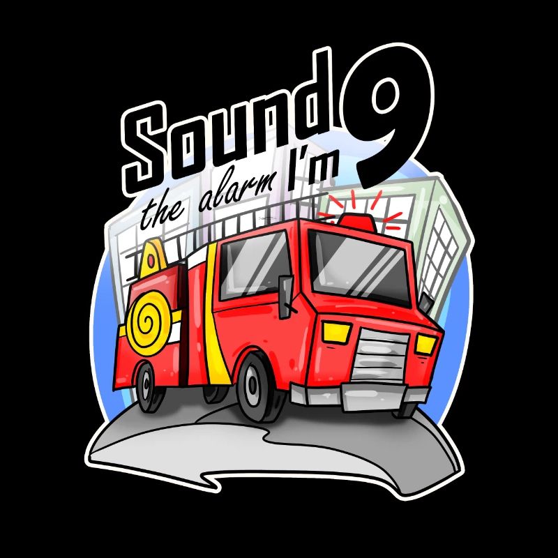 9 years old Young fire engine fire truck car
