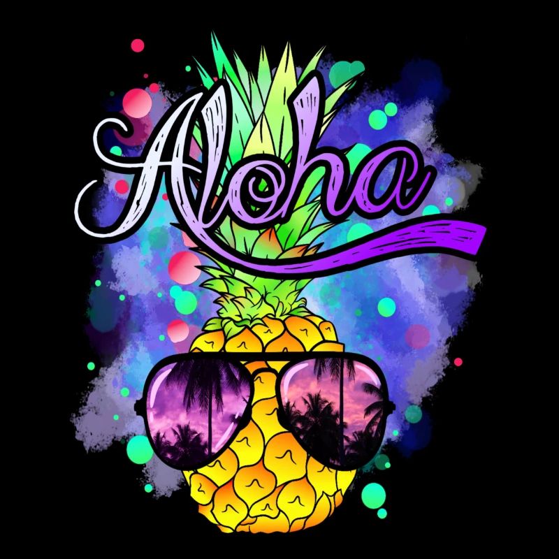 Aloha coole Bunte Ananas