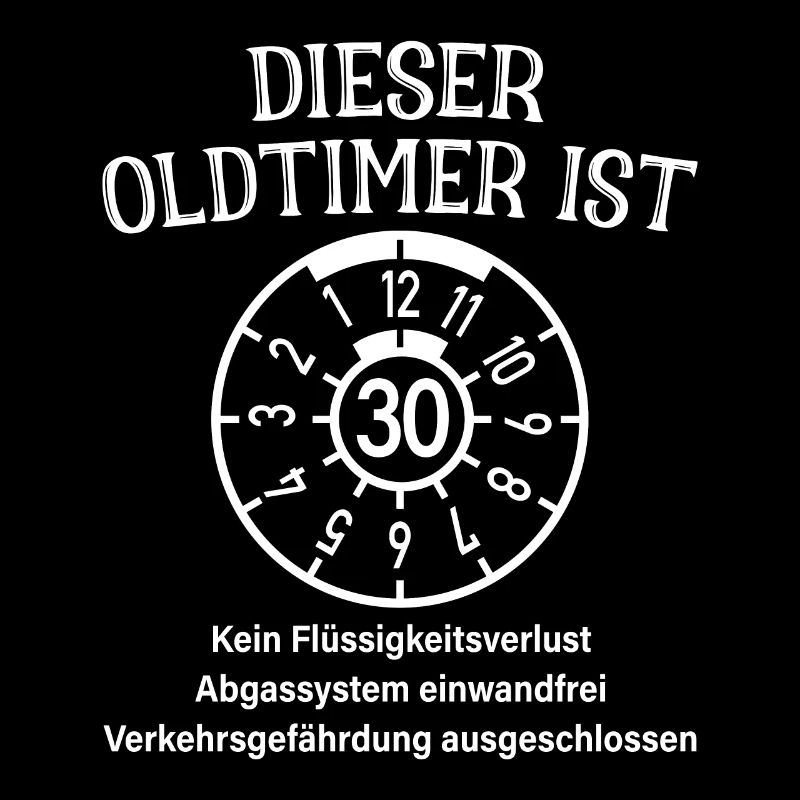 Oldtimer Ist 30 Jahre HU Plakette 30. Geburtstag