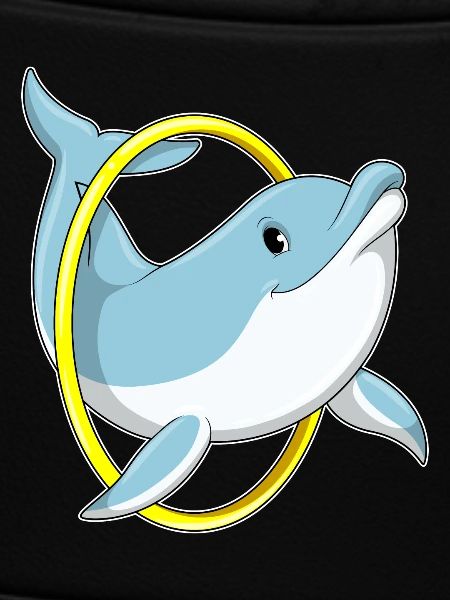 Dolphin with ring