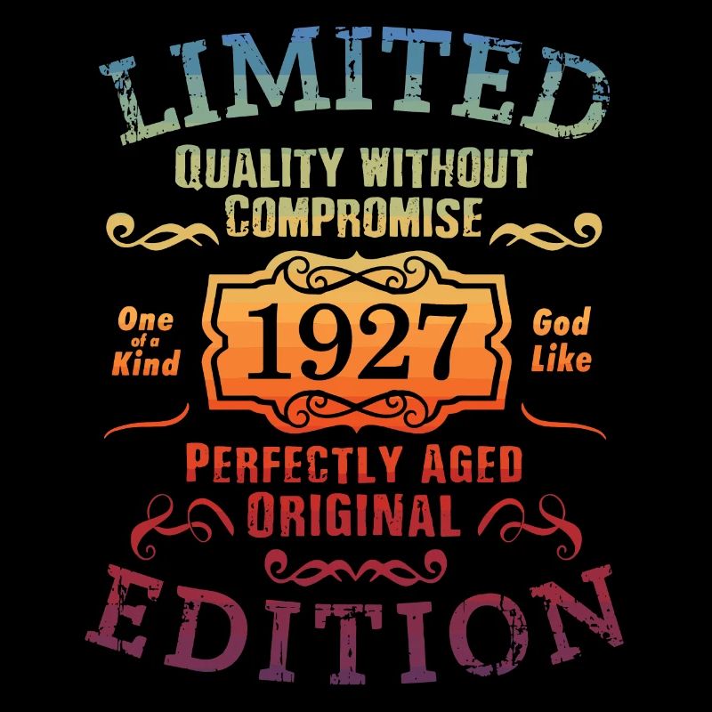 Geburtstag 1927 Limited Edition Geschenk Used Cool