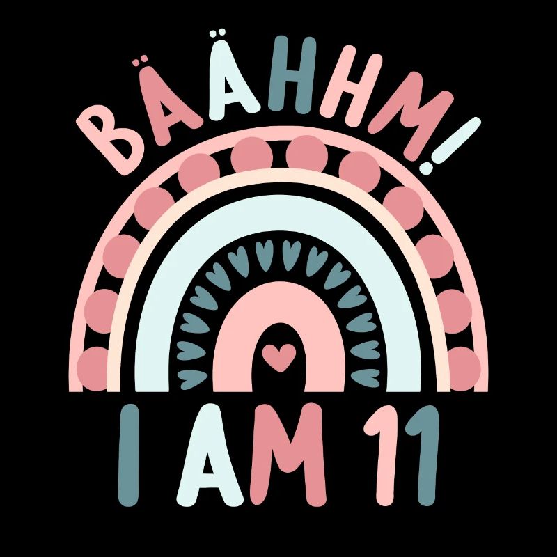 11 years old Rainbow Rainbow 11th birthday