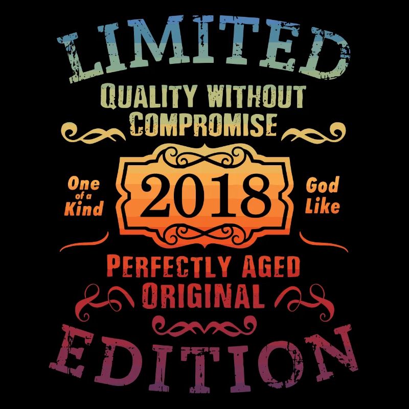 Geburtstag 2018 Limited Edition Geschenk Used Cool