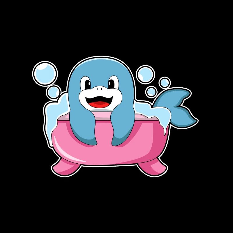 Dolphin in bathtub