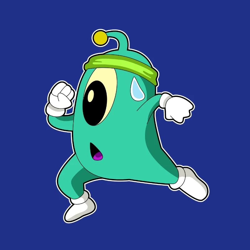 Alien as a jogger