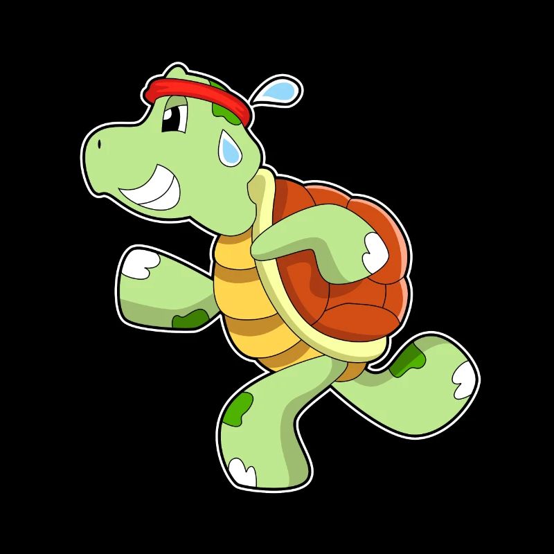 Turtle as jogger
