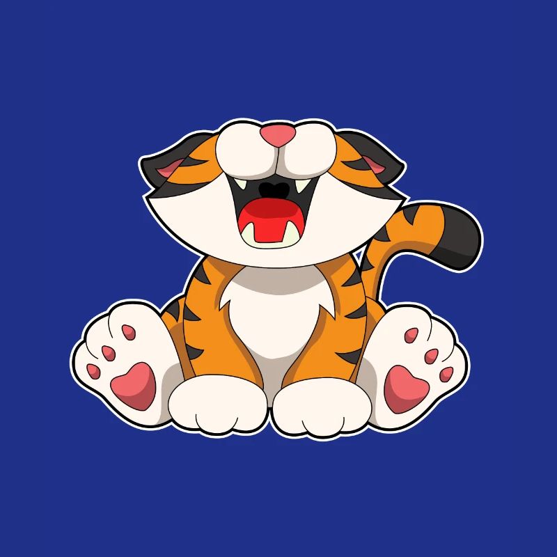 Brüllender Tiger