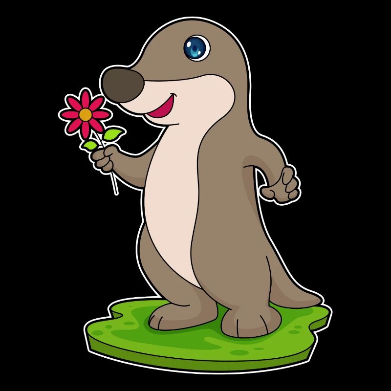 Loutre à fleur