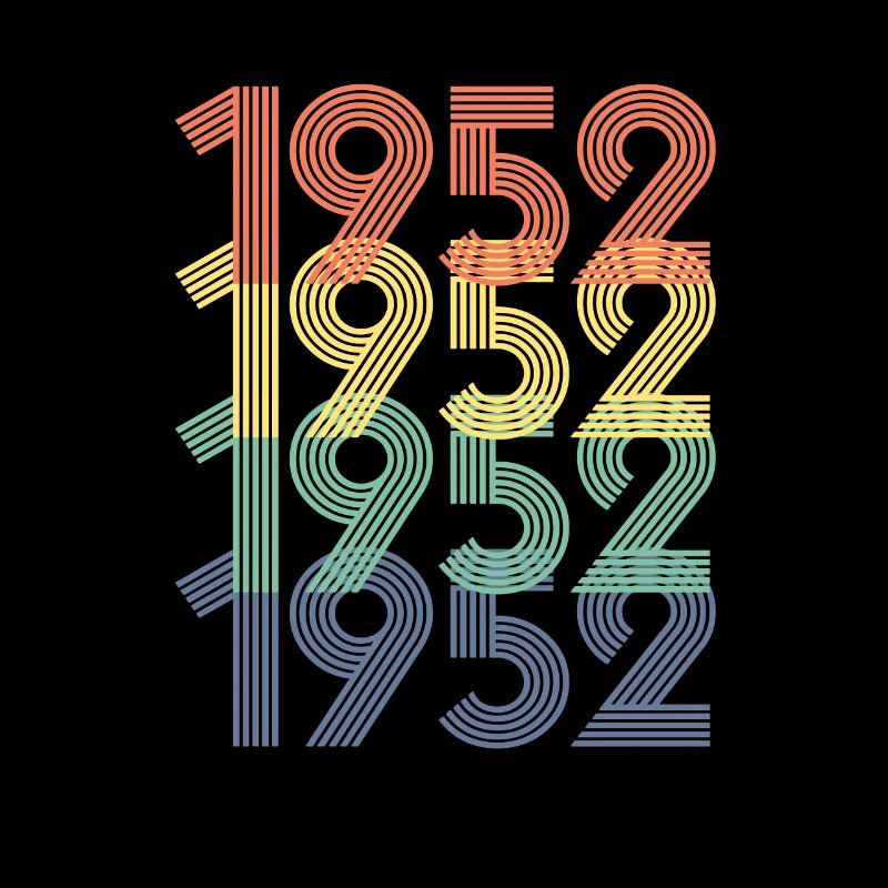 Cool Retro 1952, 70 Years Old, 70th Birthday Gift