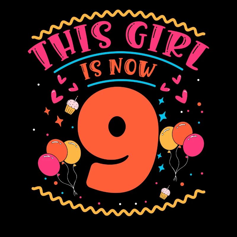 This Girl Is Now 9 | Cupcake Themed