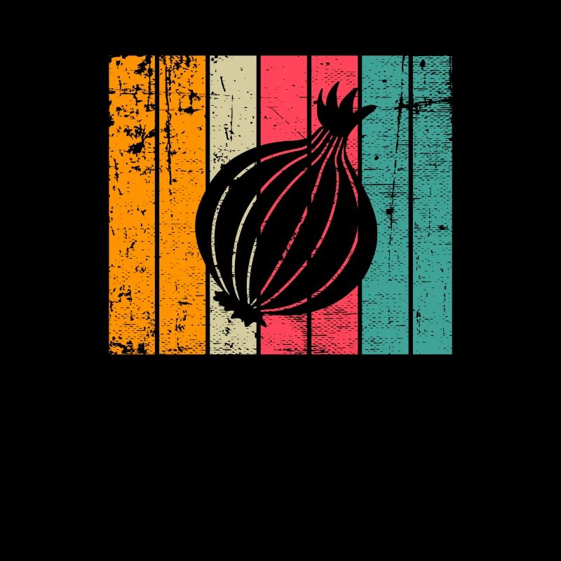 Onion Lover Retro Vegetables Vegan Gift idea