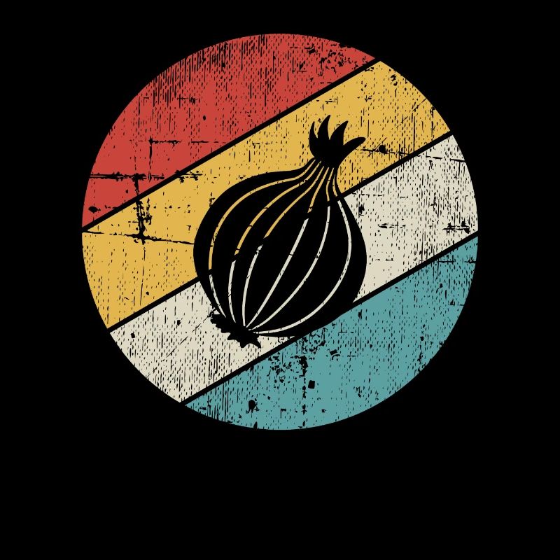 Onion Lover Retro Vegetables Vegan Gift idea