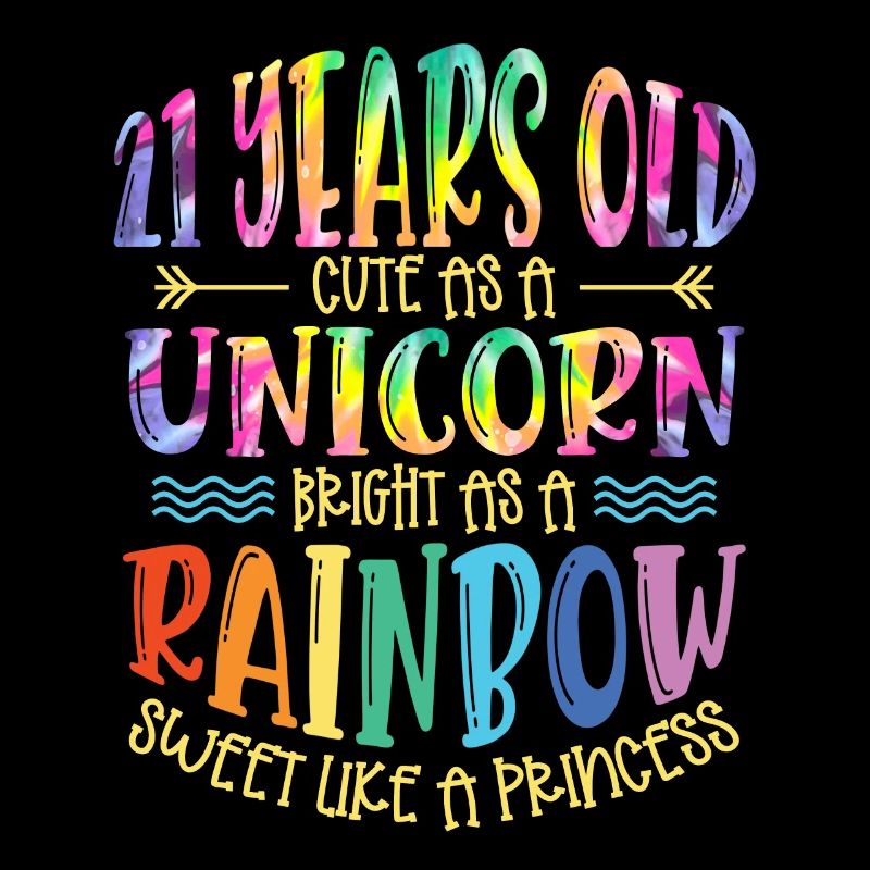 21 Jahre Alt Niedlich Wie Ein Einhorn Hell Wie