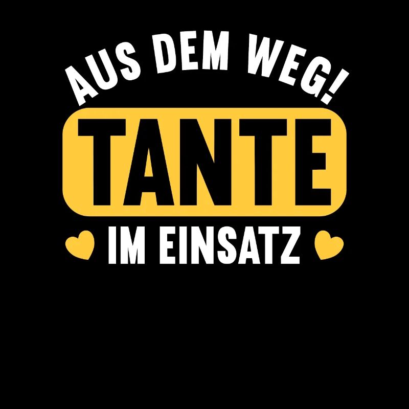 Aus dem Weg. Tante im Einsatz.